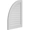 Ekena Millwork Quarter Round Top Left Surface Mount PVC Gable Vent w/ 3-1/2"W x 1"P Standard Frame, 28"W x 38"H GVPQL28X3801SF - alternate 3